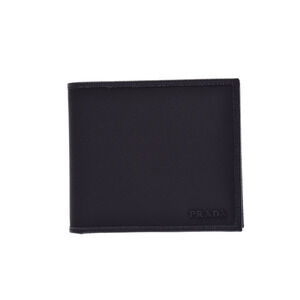 Prada Saffiano Nylon Bifold Wallet Black